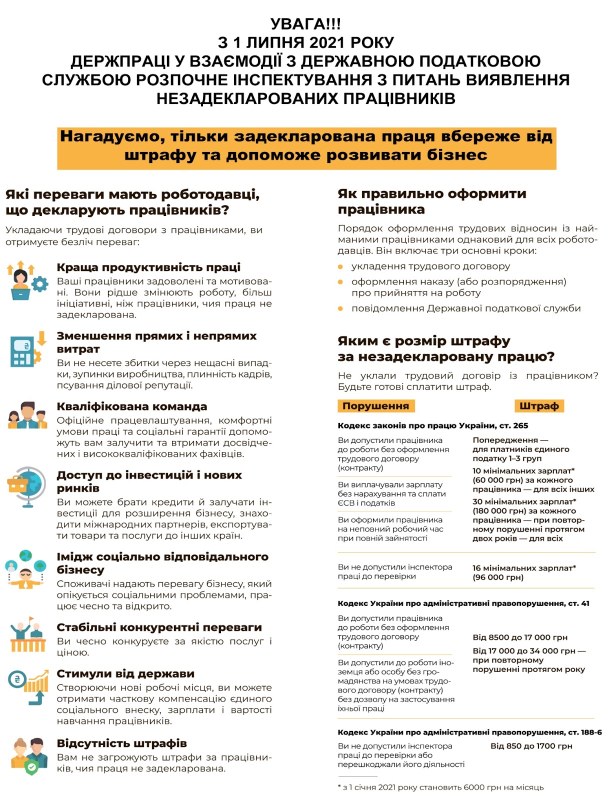 Скриншот: В Украине начнут инспекции для выявления работодателей, использующих незадекларированный труд