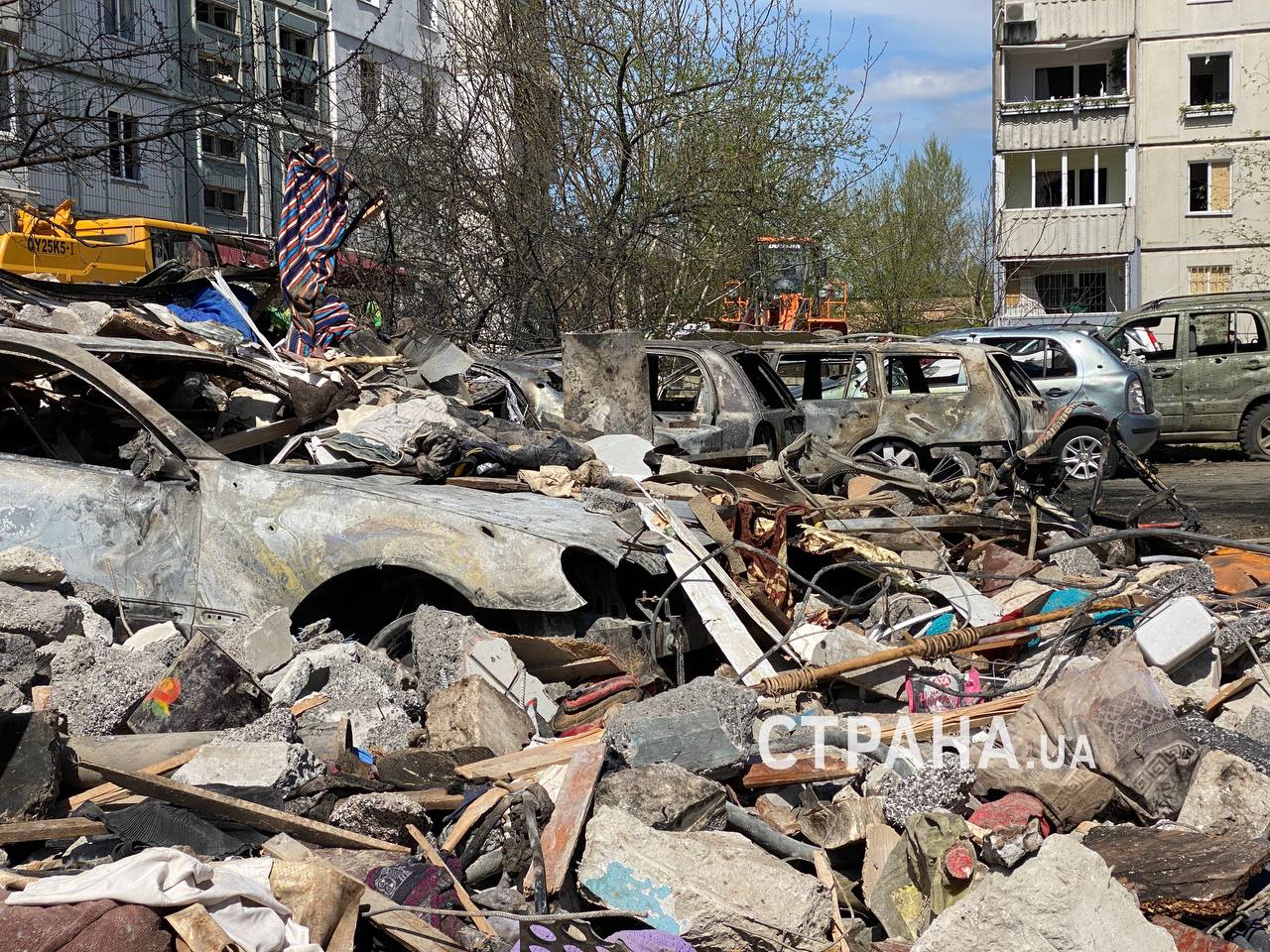 Наслідки ракетного удару по Умані