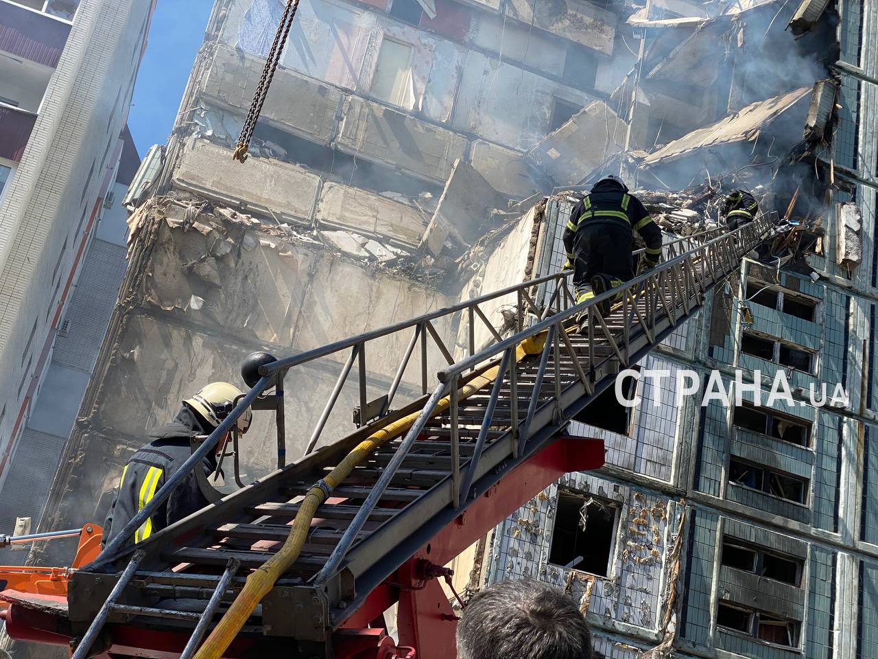 Наслідки ракетного удару по Умані