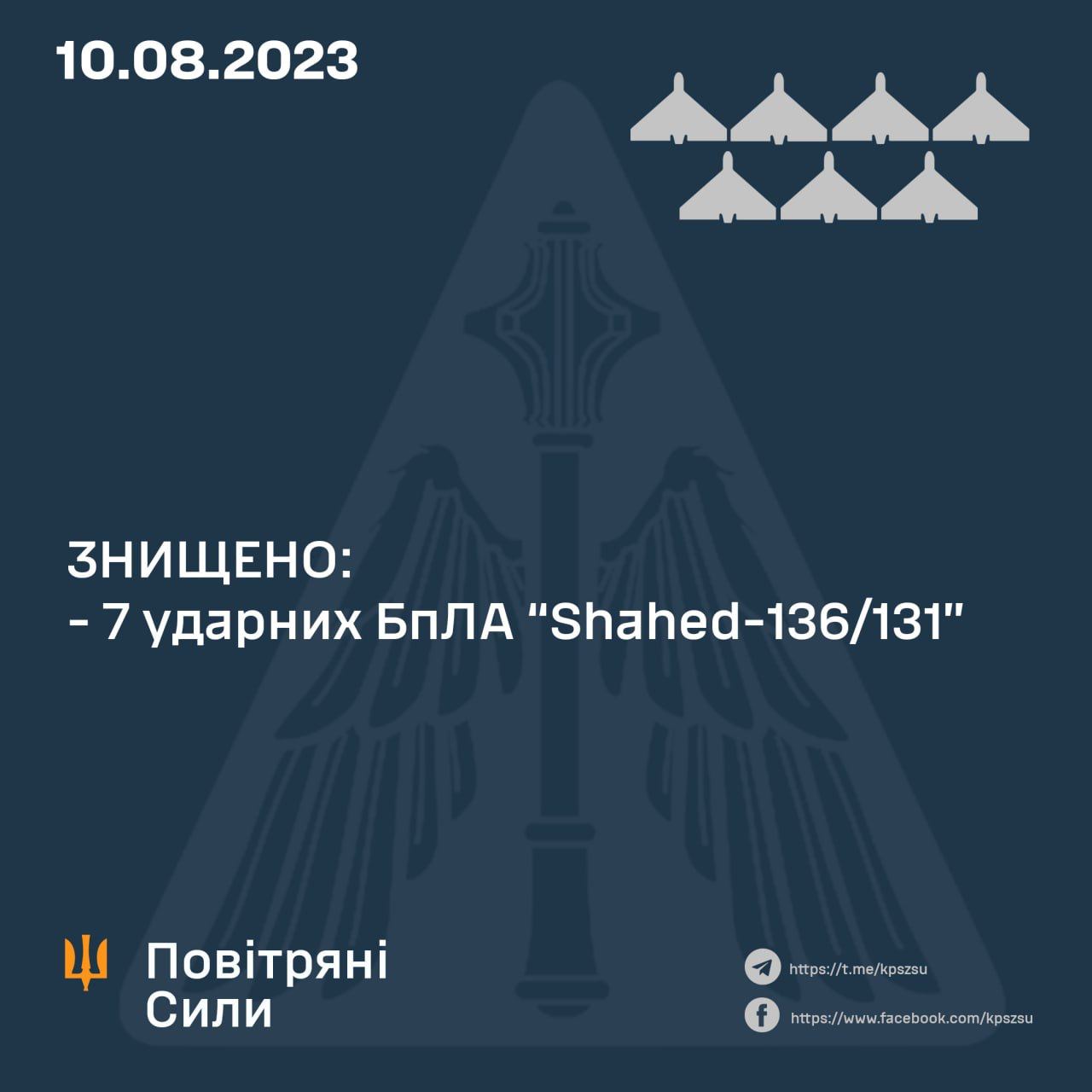 Украину атаковали 10 "Шахедов"