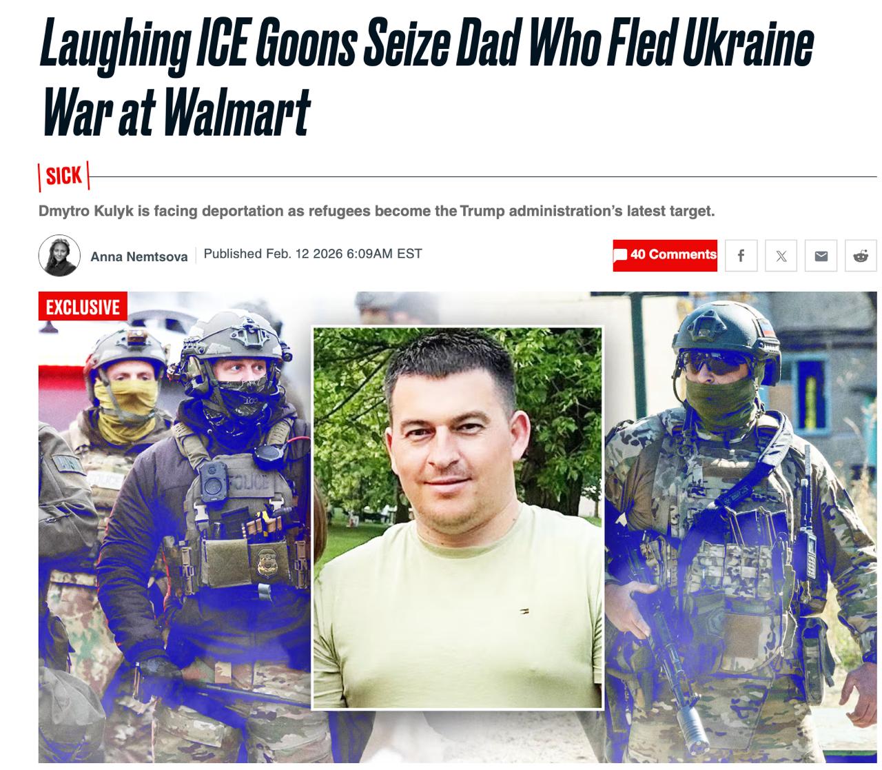 Снимок заголова на thedailybeast.com &ndash; 