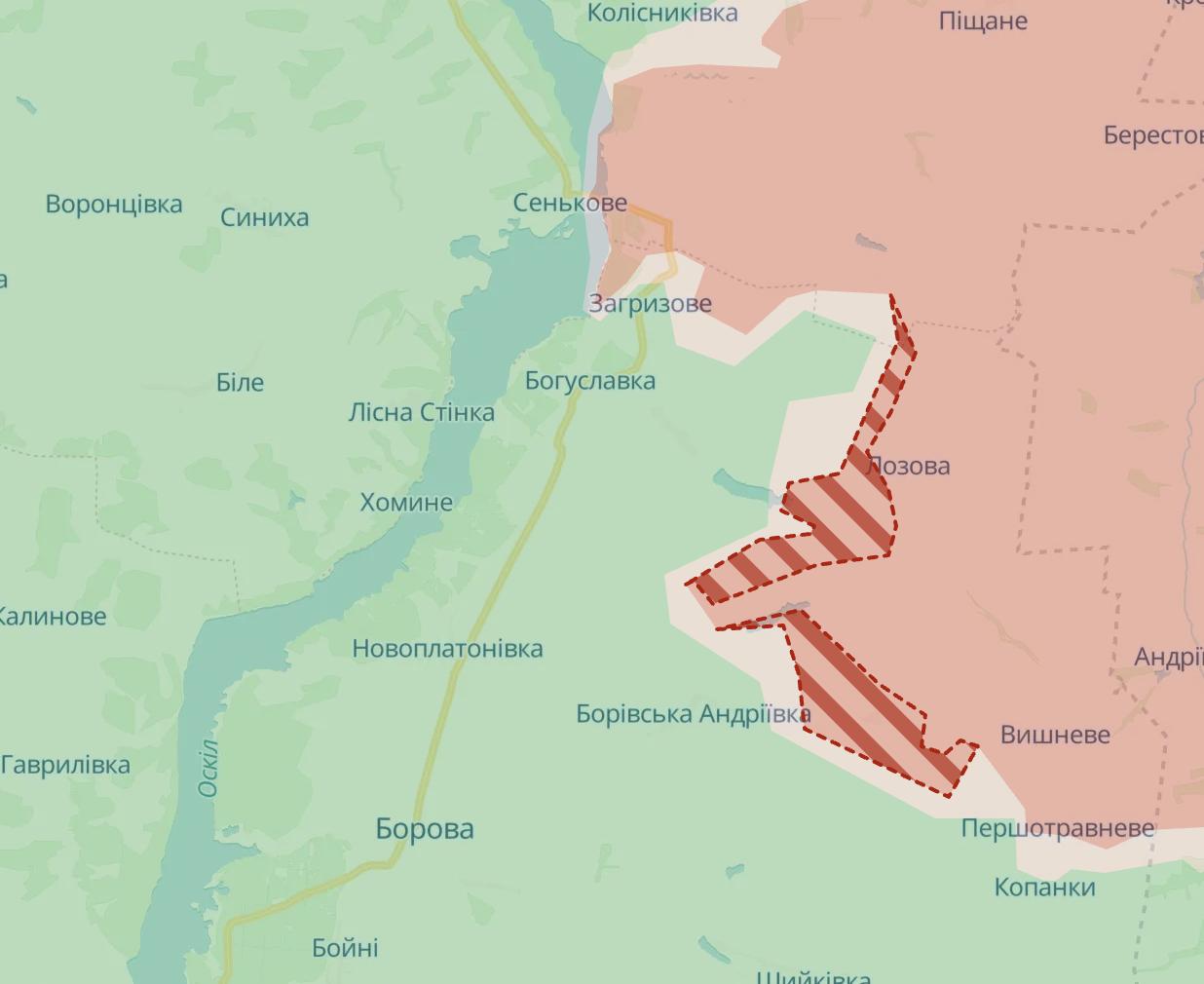 Карта боевых действий. Источник - Deep State