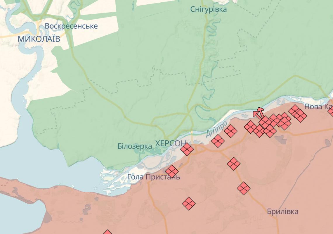 Карта боевых действий. Источник - Телеграм