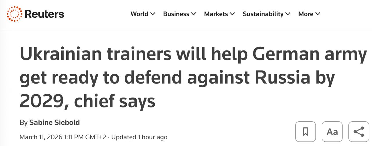 Знімок заголовка на reuters.com &ndash;