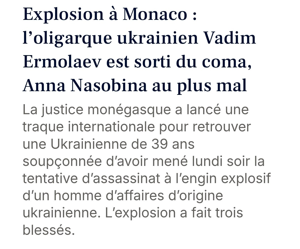 Снимок заголовка на nicematin.com