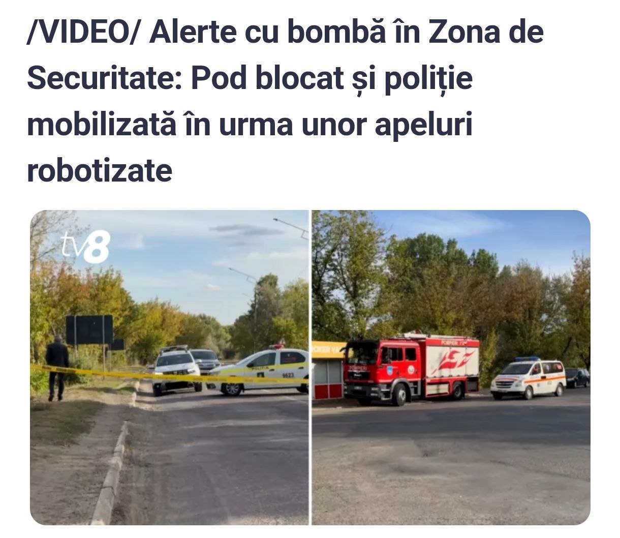 Знімок заголовка на tv8.md