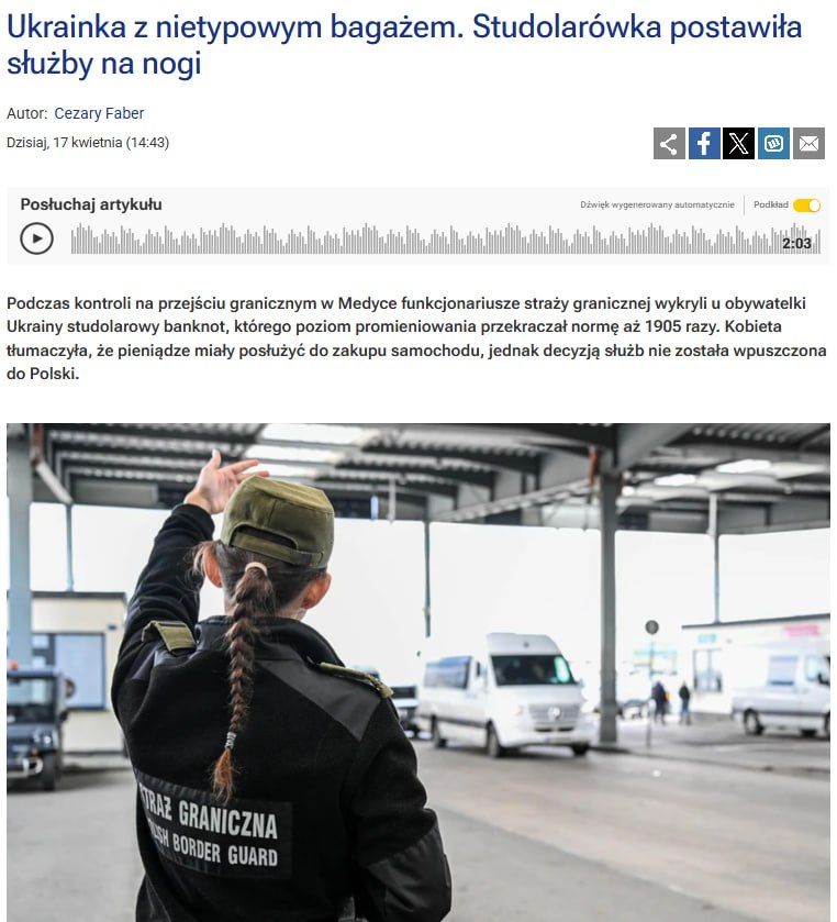 Снимок загловка на rmf24.pl –