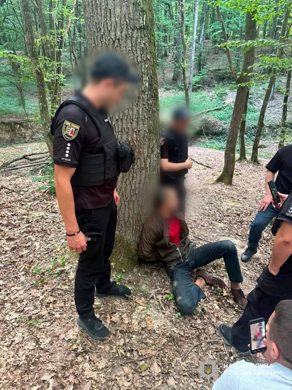 Фото задержанного за стрельбу в Ужгороже. Фото &ndash; Полиция Украины 