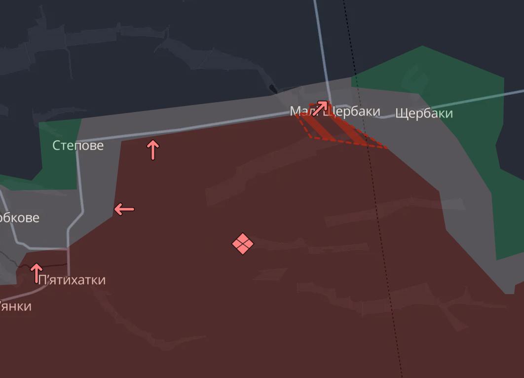 Карта боевых действий (2). Источник - Телеграм