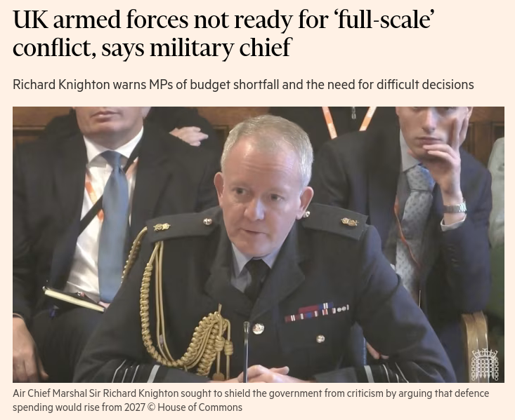 Снимок заголовка на ft.com - Британия не отправит свои войска в Украину, если будет угроза их безопасности