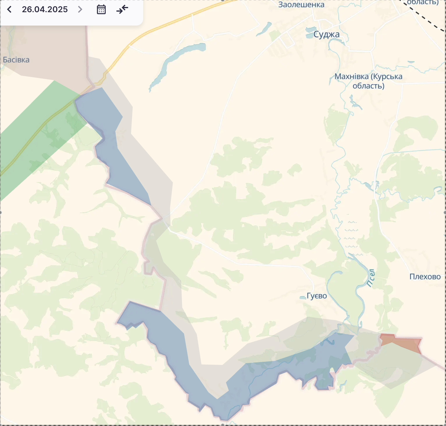 Карта бойових дій (2). Джерело - Deep State