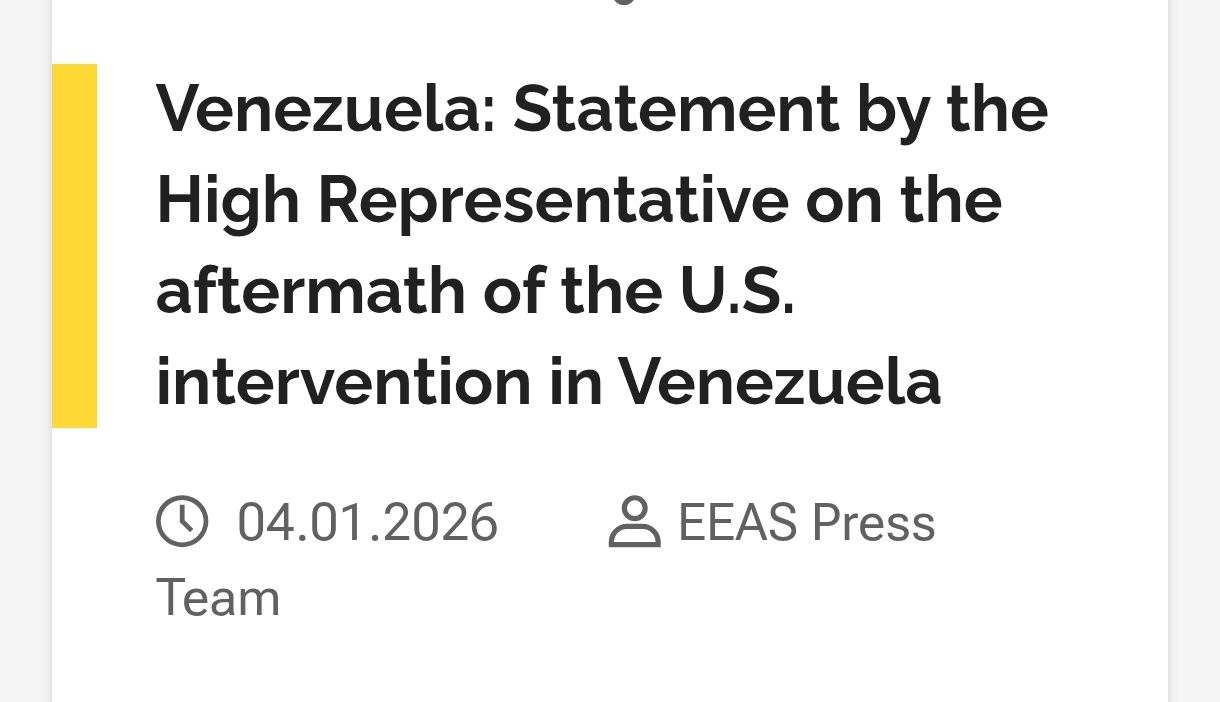 Євросоюз не зміг погодити спільну заяву після атаки США на Венесуелу.